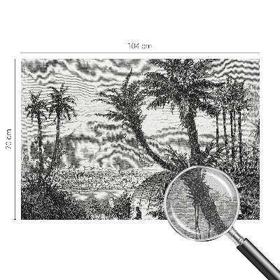 Zelfklevende behangsticker Tropische oase