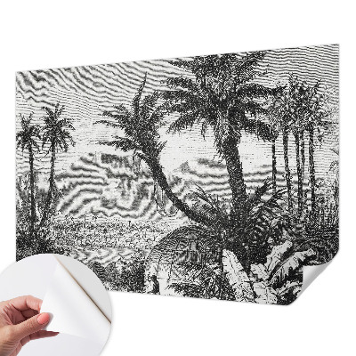 Zelfklevende behangsticker Tropische oase