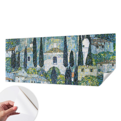 Fotobehang kinderkamer met cipressenhuizen als thema