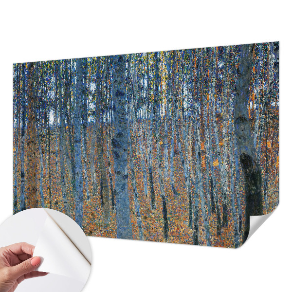 Fotobehang voor kinderkamer met een berkenbosmotief