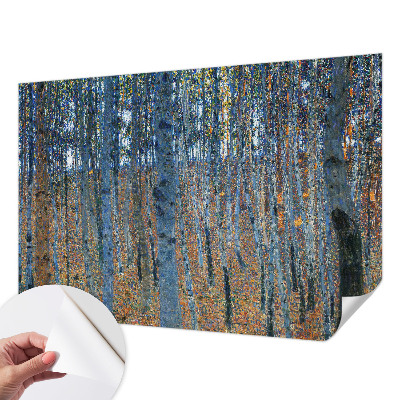Fotobehang voor kinderkamer met een berkenbosmotief