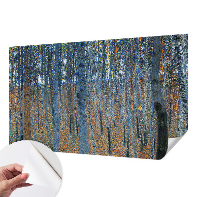 Fotobehang voor kinderkamer met een berkenbosmotief