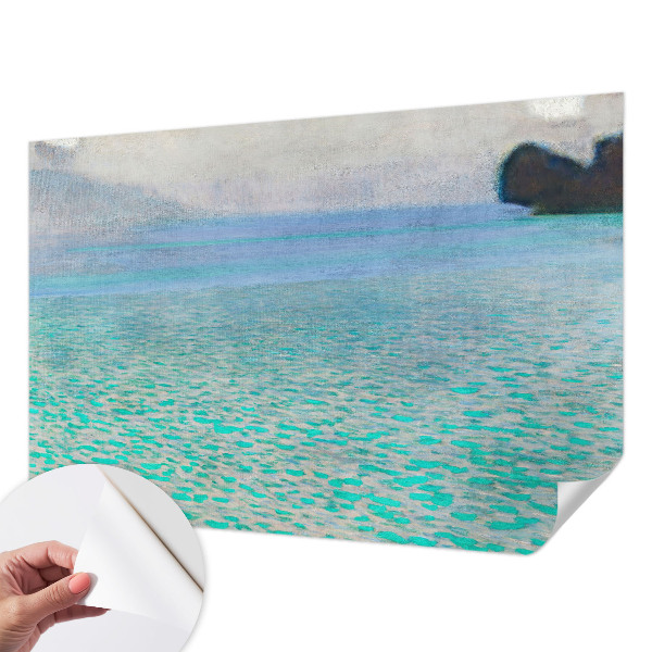 Fotobehang babykamer met turkoois water als motief