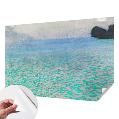 Fotobehang babykamer met turkoois water als motief