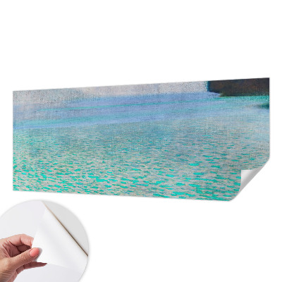 Fotobehang babykamer met turkoois water als motief