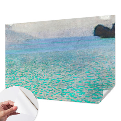 Fotobehang babykamer met turkoois water als motief
