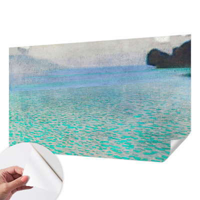 Fotobehang babykamer met turkoois water als motief