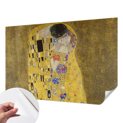 Fotobehang tienerkamer met art-nouveau-paar als motief