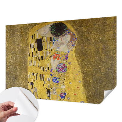 Fotobehang tienerkamer met art-nouveau-paar als motief
