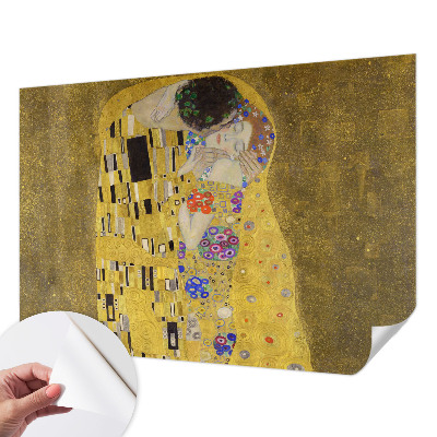 Fotobehang tienerkamer met art-nouveau-paar als motief