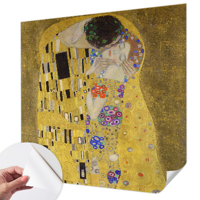 Fotobehang tienerkamer met art-nouveau-paar als motief