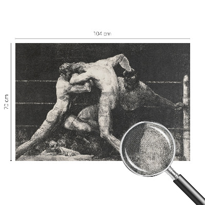 Zelfklevend fotobehang op maat Boksersduel