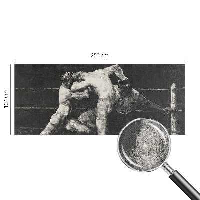 Zelfklevend fotobehang op maat Boksersduel