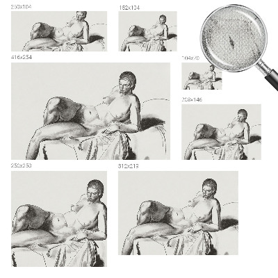 3D fotobehang Artistiek naakt