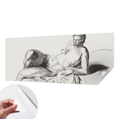 3D fotobehang met een artistiek naakt als motief