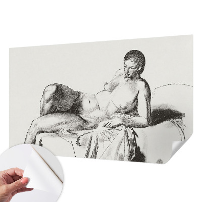 3D fotobehang met een artistiek naakt als motief