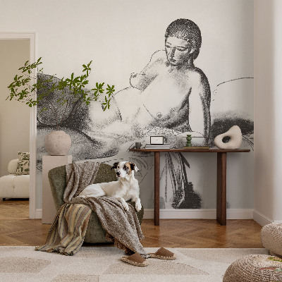 3D fotobehang Artistiek naakt
