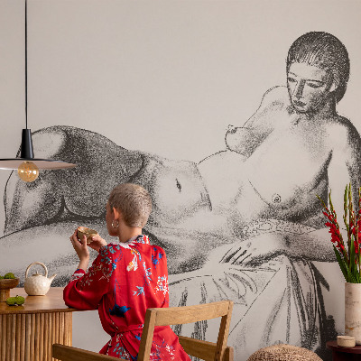 3D fotobehang Artistiek naakt