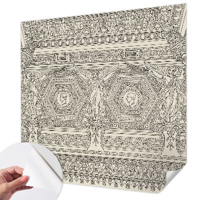 Fotobehang kinderkamer met een klassiek ornament als patroon