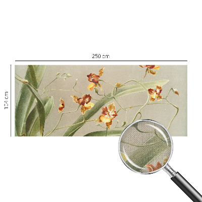 Fotobehang voor de kinderkamer met een klassiek ontwerp van orchideeën
