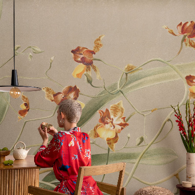Fotobehang voor de kinderkamer Klassieke orchideeën