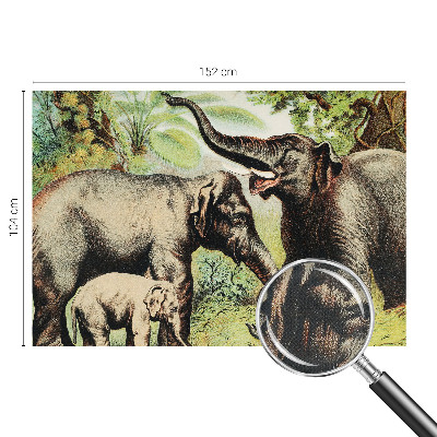 Fotobehang voor kinderkamer Familieolifanten