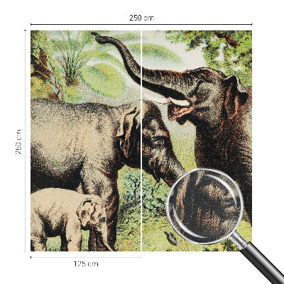 Fotobehang voor kinderkamer Familieolifanten