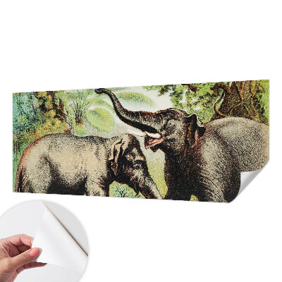 Fotobehang voor kinderkamer Familieolifanten