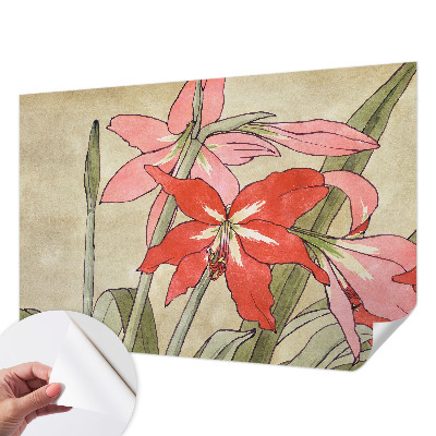 Fotobehang tienerkamer met een ontwerp van een dagbloem