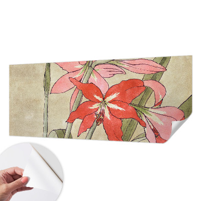 Fotobehang tienerkamer met een ontwerp van een dagbloem