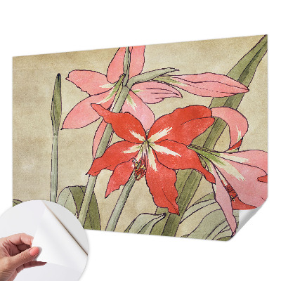 Fotobehang tienerkamer met een ontwerp van een dagbloem