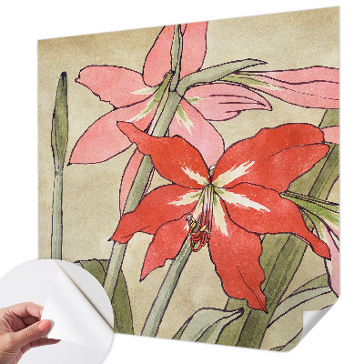 Fotobehang tienerkamer met een ontwerp van een dagbloem