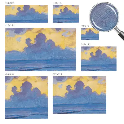 Fotobehang zelfklevend met een wolkenlandschap