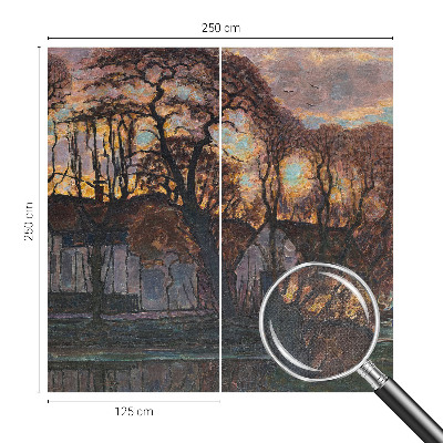 Zelfklevend fotobehang Avondlandschap