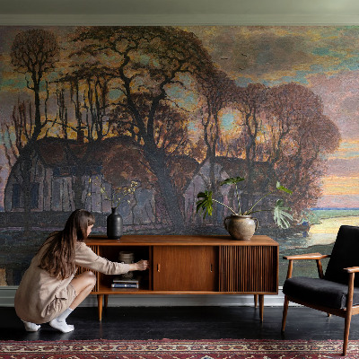 Zelfklevend fotobehang Avondlandschap