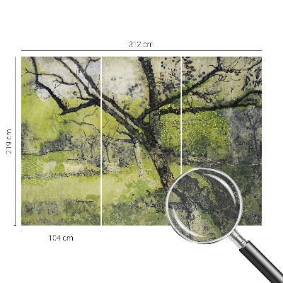 Zelfklevend fotobehang op maat met het motief 'Lentepark'
