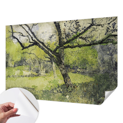 Zelfklevend fotobehang op maat Lentepark