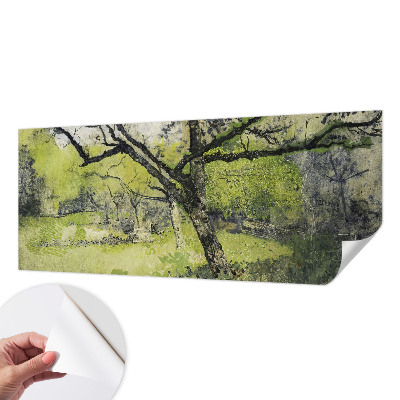 Zelfklevend fotobehang op maat Lentepark