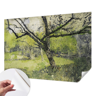 Zelfklevend fotobehang op maat Lentepark