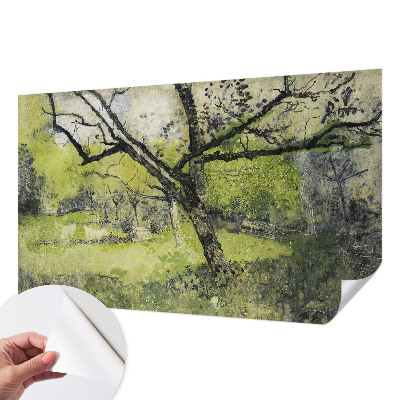 Zelfklevend fotobehang op maat Lentepark