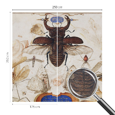 Zelfklevende behangsticker met een natuurlijke, harmonieuze print