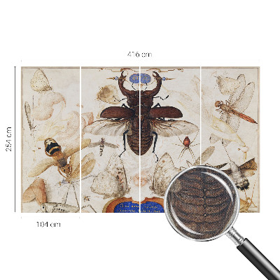 Zelfklevende behangsticker met een natuurlijke, harmonieuze print