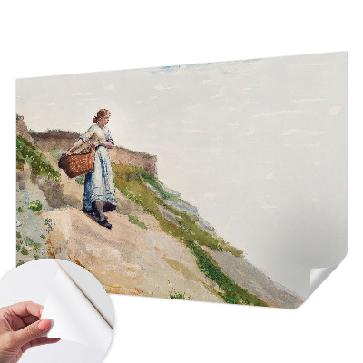 Foto behang voor de kinderkamer met een vrouwelijk landschap