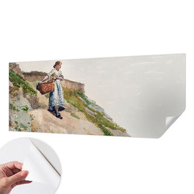Foto behang voor de kinderkamer met een vrouwelijk landschap