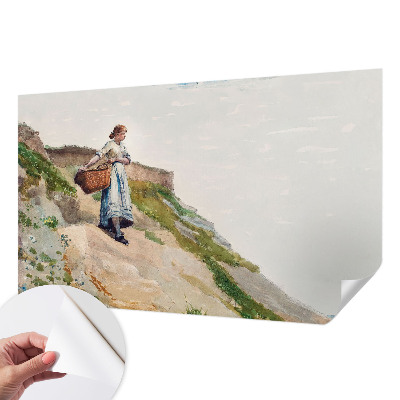 Foto behang voor de kinderkamer met een vrouwelijk landschap