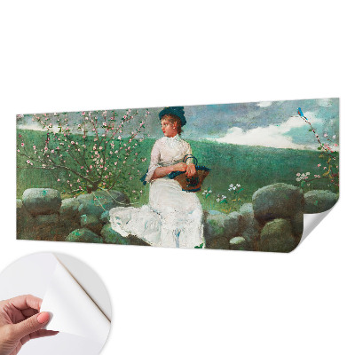 Fotobehang kinderkamer met een bloemrijk vredesmotief