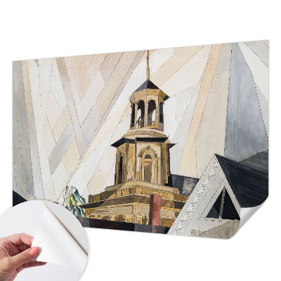 Fotobehang voor de kinderkamer met een architectonische toren als motief