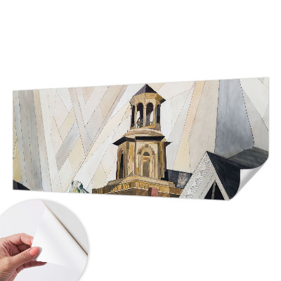 Fotobehang voor de kinderkamer met een architectonische toren als motief