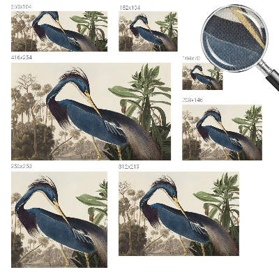 Zelfklevende behangsticker met een exotisch natuureffect