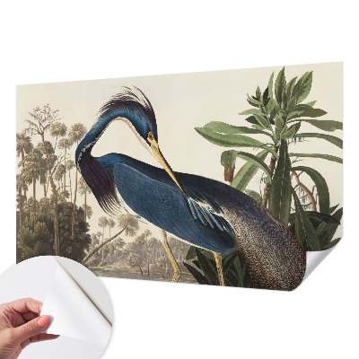 Zelfklevende behangsticker met een exotisch natuureffect